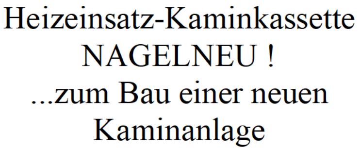 kaminkassette